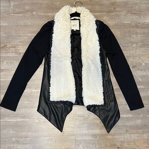 Jack Faux Leather & Shearling Jacket